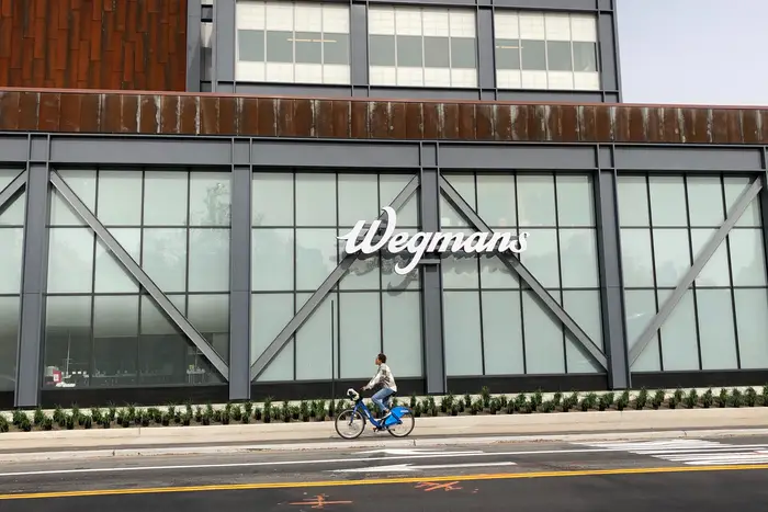 The new Wegmans at the Navy Yard, seen from Flushing Avenue.